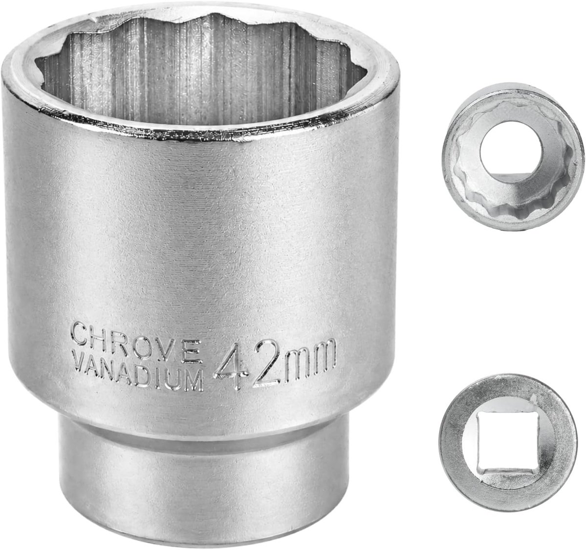 Dopsleutel 42 mm 3/4 inch 12-kant voor professioneel gebruik, CR-MO staal, hoge kwaliteit en duurzaamheid