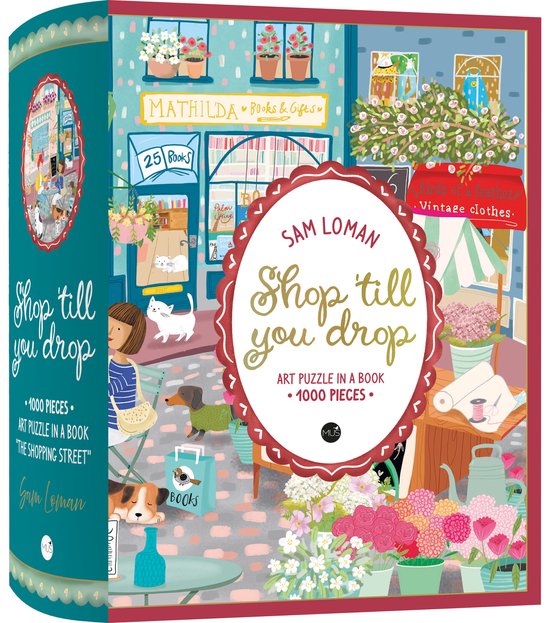 Shop till you drop – legpuzzel met 1000 stukjes – 1000 stukjes, boekvormige doos
