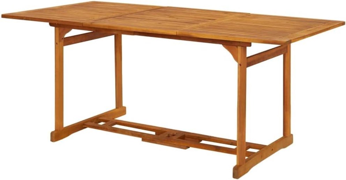 Balkontafel Acaciahout - Terrastafel Tuinstafel - Buiten Eten - Massief Hout Uniek - 180 x 90 x 75 cm - Bruin