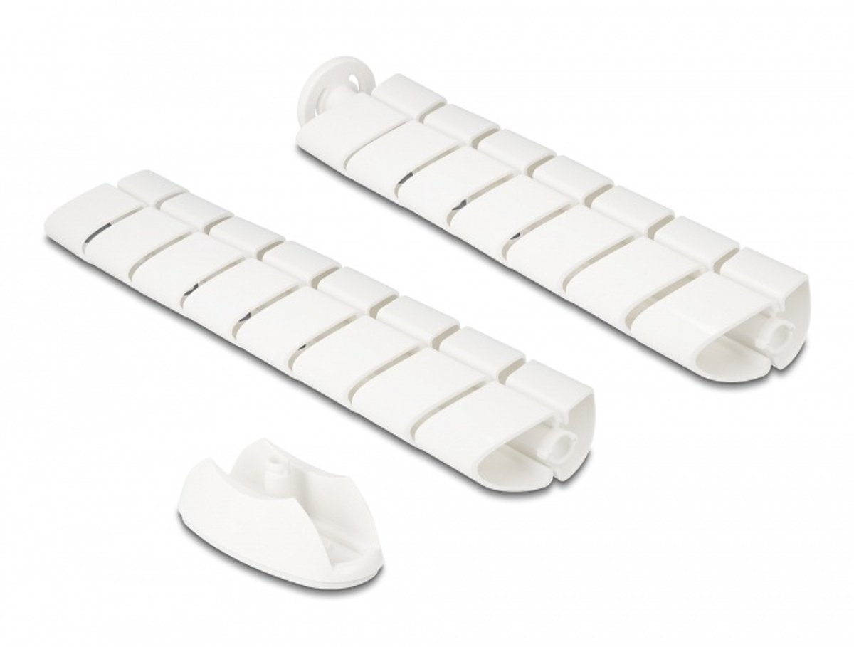 Image of Delock Cable Duct for desk 740 x 75 mm height adjustable white