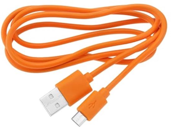 1 st. Oplaadkabel voor deurbel 1 m. Oplaadkabel voor deurbel, compatibel met Video Doorbell 2, 3, 3 Plus en 4 Doorbell Pro Plus, oranje