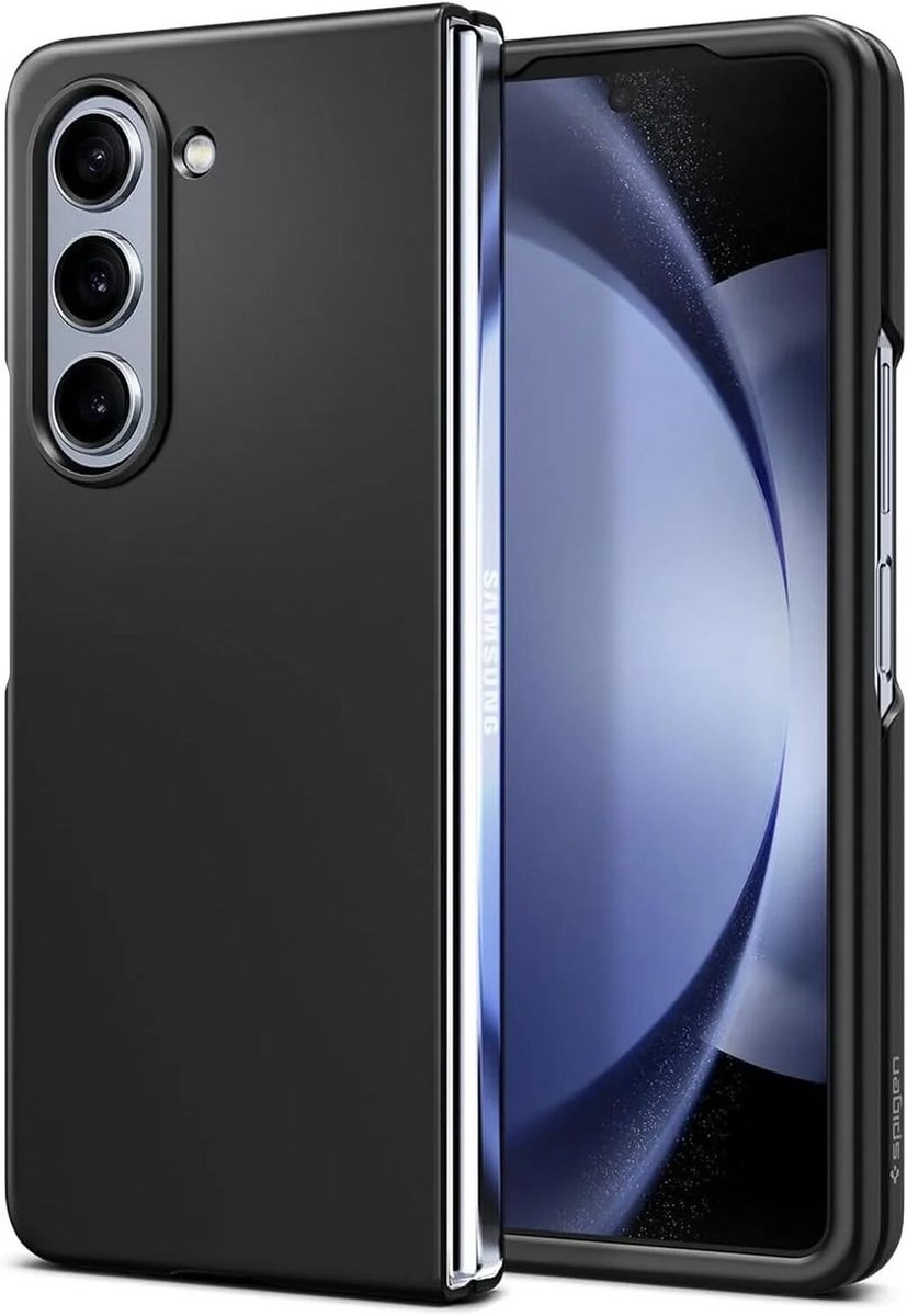 Spigen Air Skin Hoesje Geschikt voor Samsung Galaxy Z Fold 5 - Back Cover Zwart