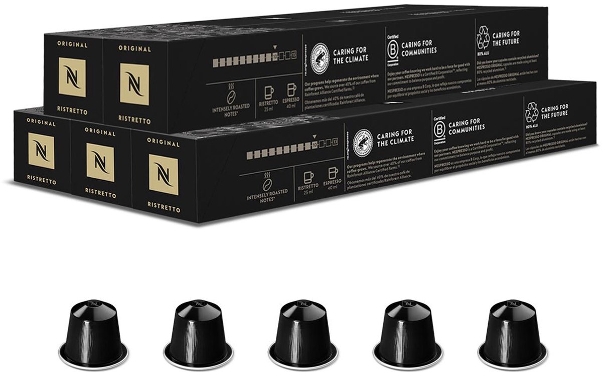 Nespresso - Original - Ristretto - Koffiecups - 50 capsules