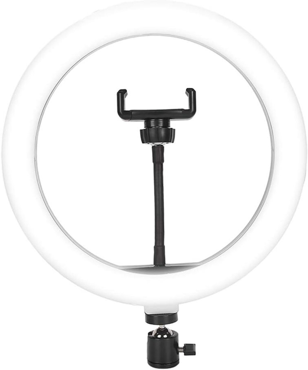 Ringlicht 10 Inch met 9 Instelbare Helderheden en 3 Kleuren voor Perfecte Selfies, Make-up en Livestreams met Telefoonhouder voor YouTube en TikTok