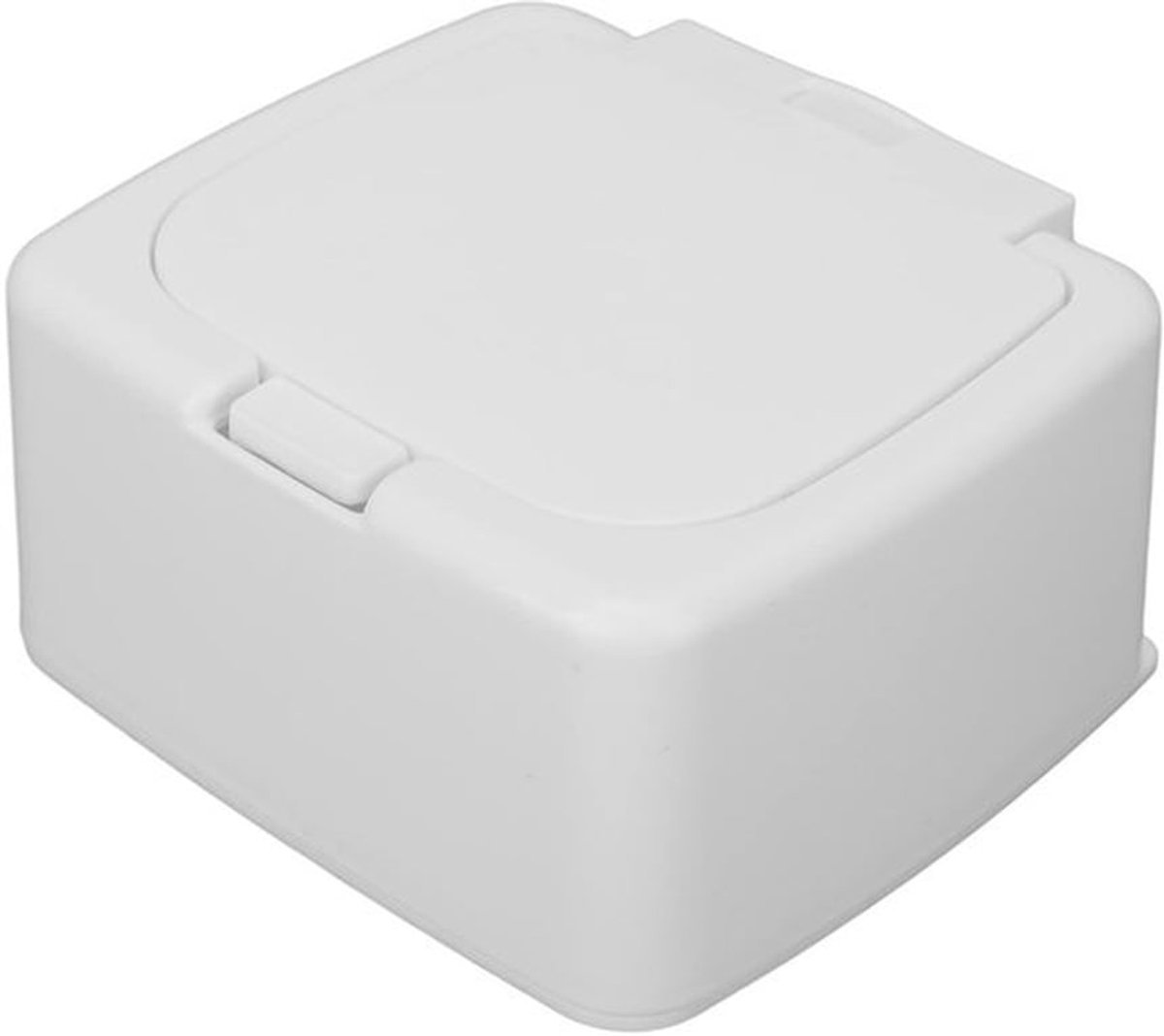 Lichtgewicht cotton pad container in rhombusvorm, ideaal voor het organiseren en meenemen van watjes tijdens reizen of dagelijks gebruik