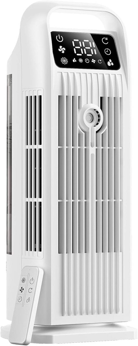 Mobiele Airco - Persoonlijke Koeler - Ruimte Verkoelen - 6-in-1 Functie - 18x35x18 cm - Roze