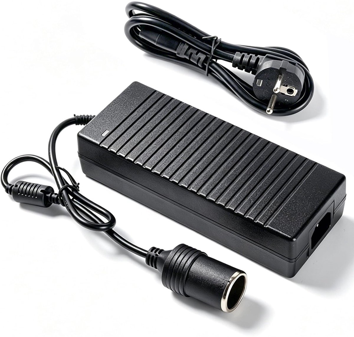 OUYLAF omvormer 220v 12v plug - spanningsomvormer - spanningsomvormer 220 v naar 12 v - Power Inverter - Auto-voedingsadapter - voor Koelbox, Compressor en Bandenpomp