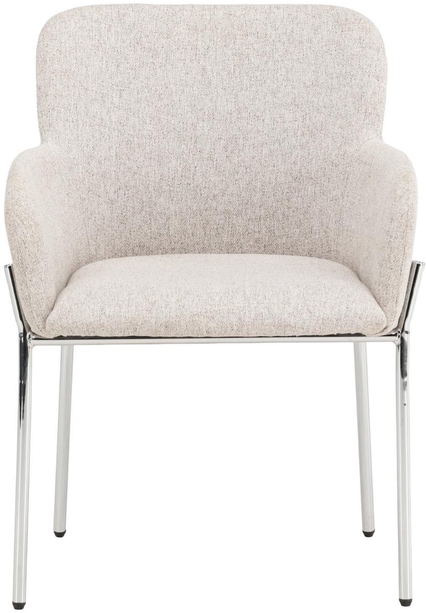 Vätö eetkamerstoel armleuning beige.