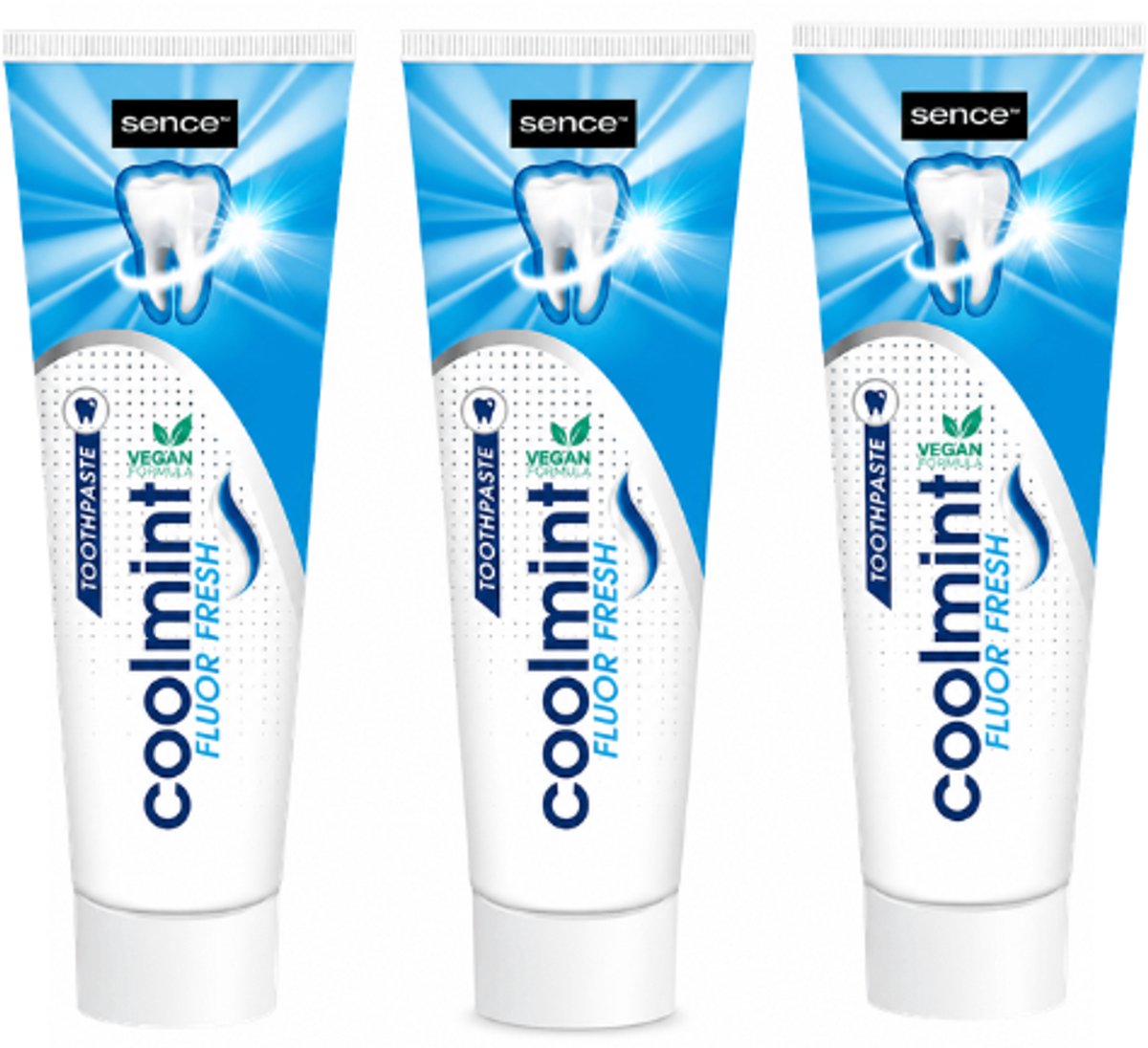 Sence Coolmint Fluor Tandpasta - 3 x 75 ml