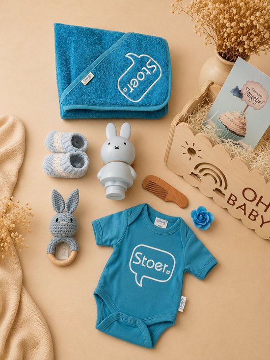 Luxe kraamcadeaus voor jongen - Hawsaz.nl cadeau - Babygeschenksets 11 stuks Blauw -Gepersonaliseerde - Geboortecadeau - babyshower - Babyset - Babydeken - Stoer - Babykado - Baby geschenk - baby speelgoed - Babyverzorging - Badcape - — afbeelding 2