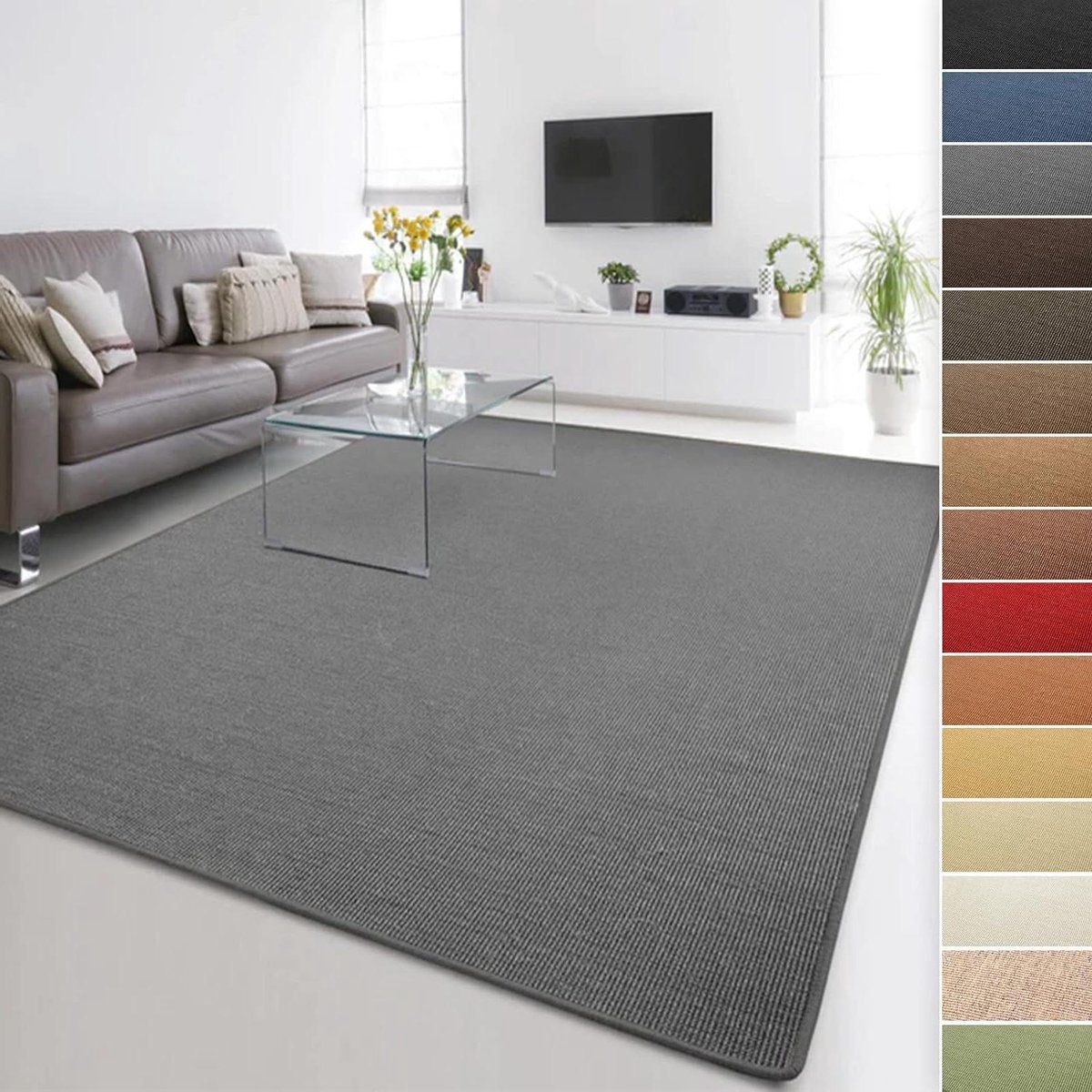 Sisal vloerkleed - Vloerbedekking Sisal - Woonkamer Decoratie - Geschikt voor vloerverwarm