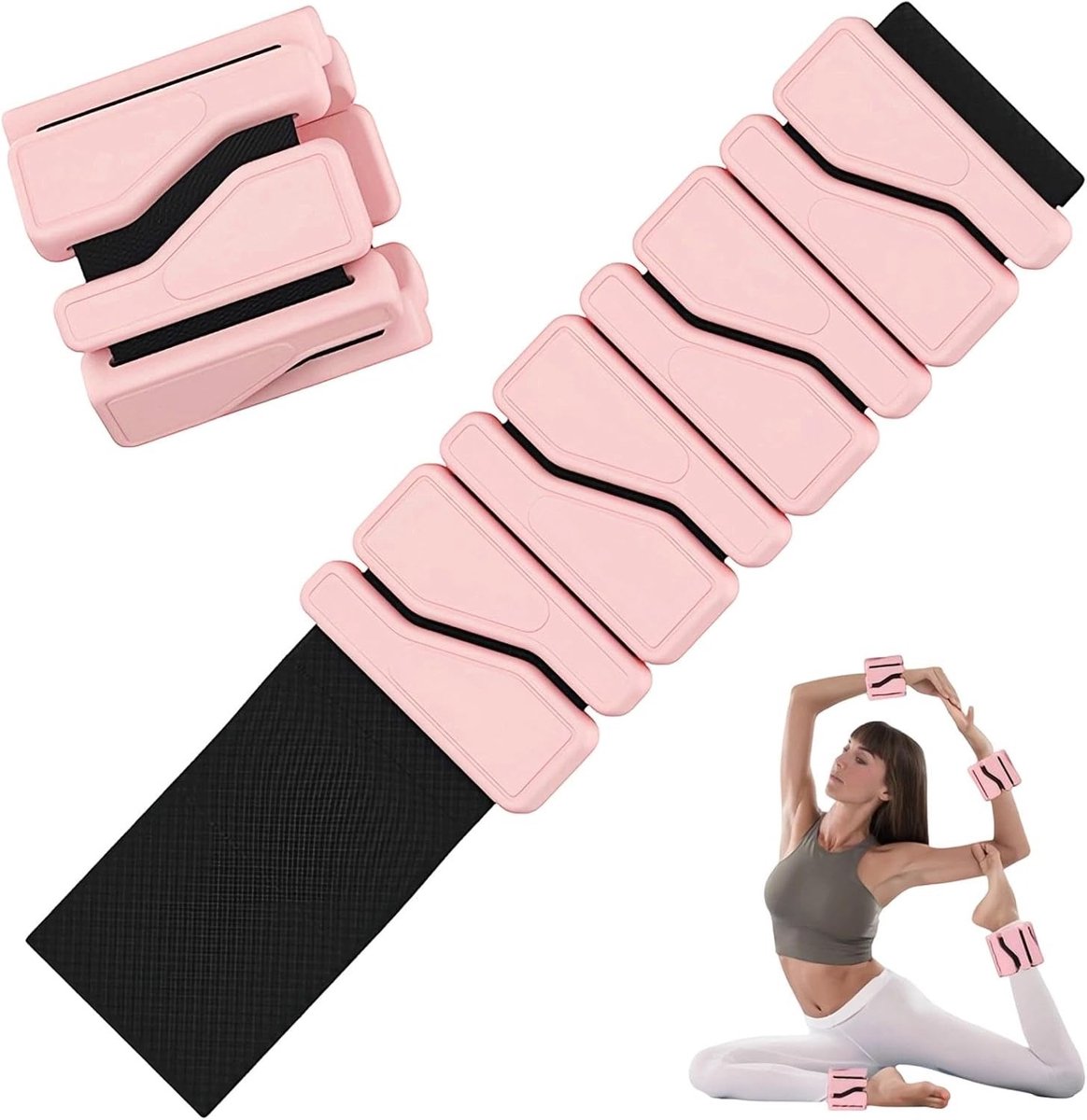 Gewichtsmanchetten voor Fitness, Silicone Blokken voor Training, Ideaal voor Joggen, Yoga en Pilates - 2 Stuks