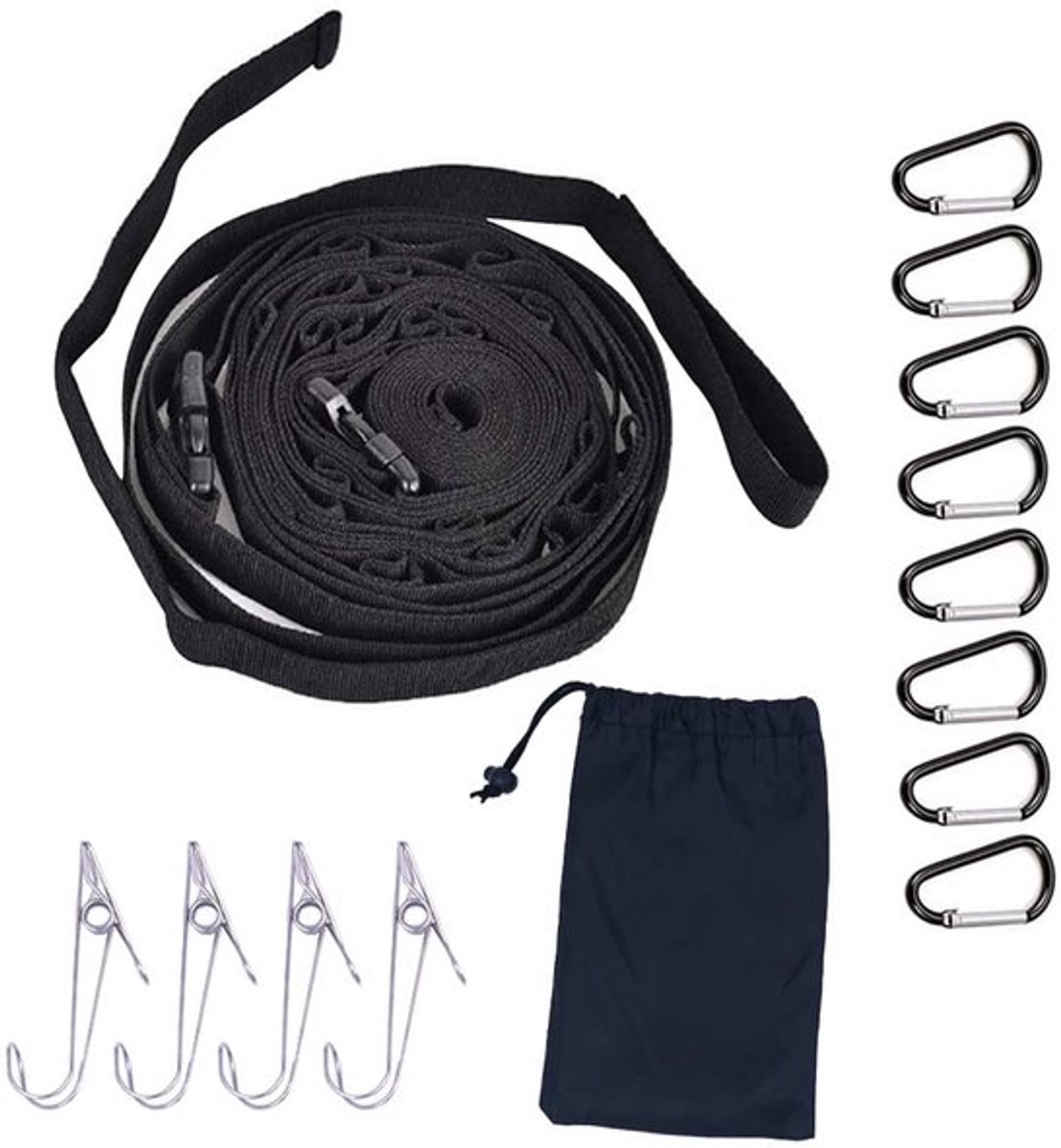 Camping opslagriem camping lanyard hanger buiten camping lussen hangende touw verstelbare picknick opslag lanyard riem