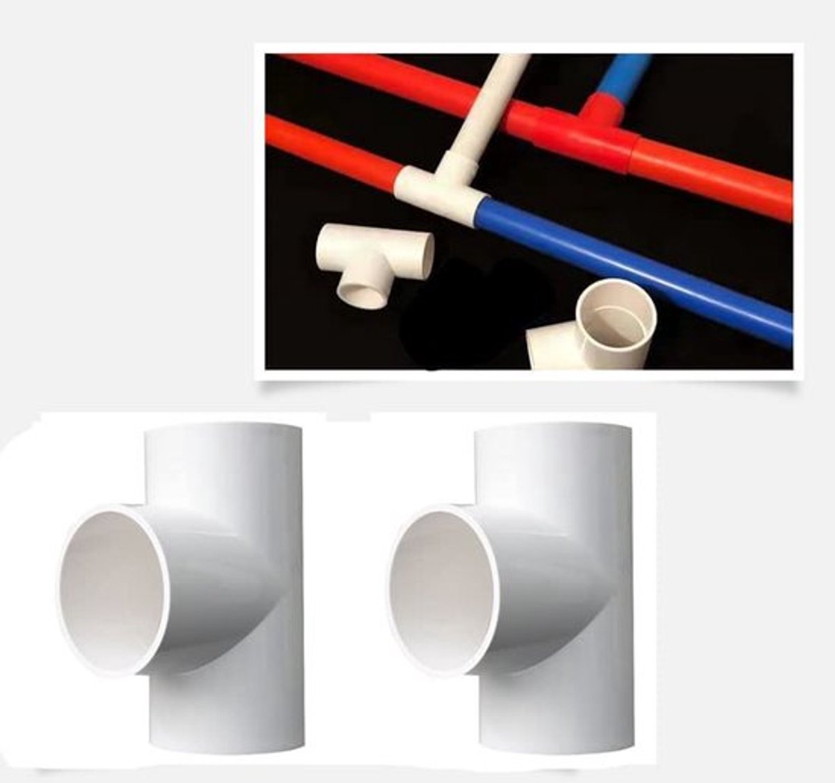10 stuks 25 mm PVC-buiskoppelingen met T-vormige koppelingsschakelaar
