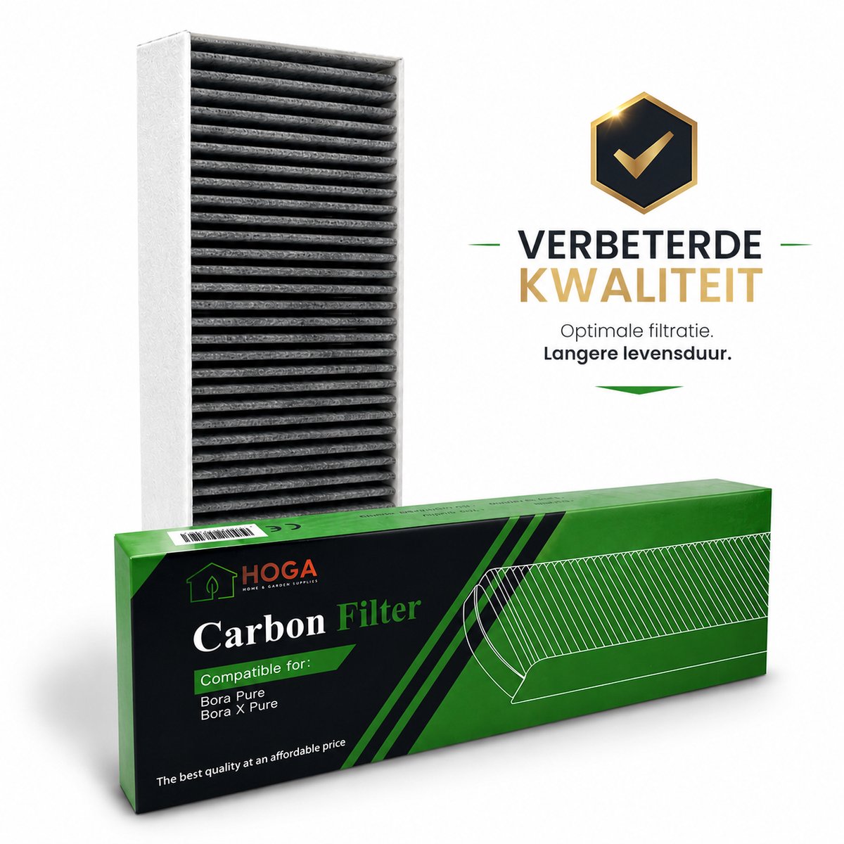 HOGA Koolstoffilter Geschikt Voor BORA Pure Filter PUAKF - Hoogwaardige Actieve Koolstof - Bora Filter X Pure