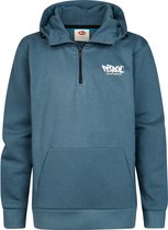 Petrol Industries - Jongens Hoodie met korte rits Millpark - Blauw - Maat 140