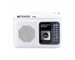 Retekess TR606 Draagbare Radio - Cassettes met Muziek- Cassette Recorder - FM AM radio - met Cassette Speler Recorder