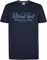 Petrol Industries - Heren T-shirt met print anderson - Blauw - Maat L