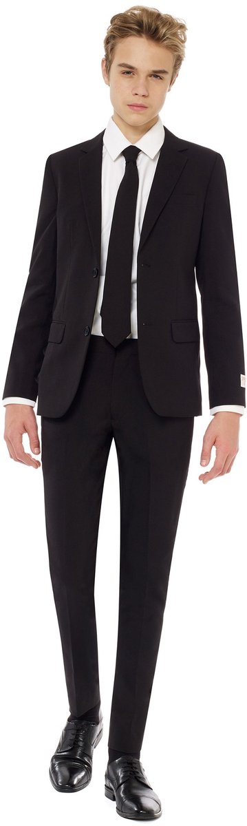 OppoSuits Black Knight - Jongens Kostuum - Zwart - Feest - Maat 170/176