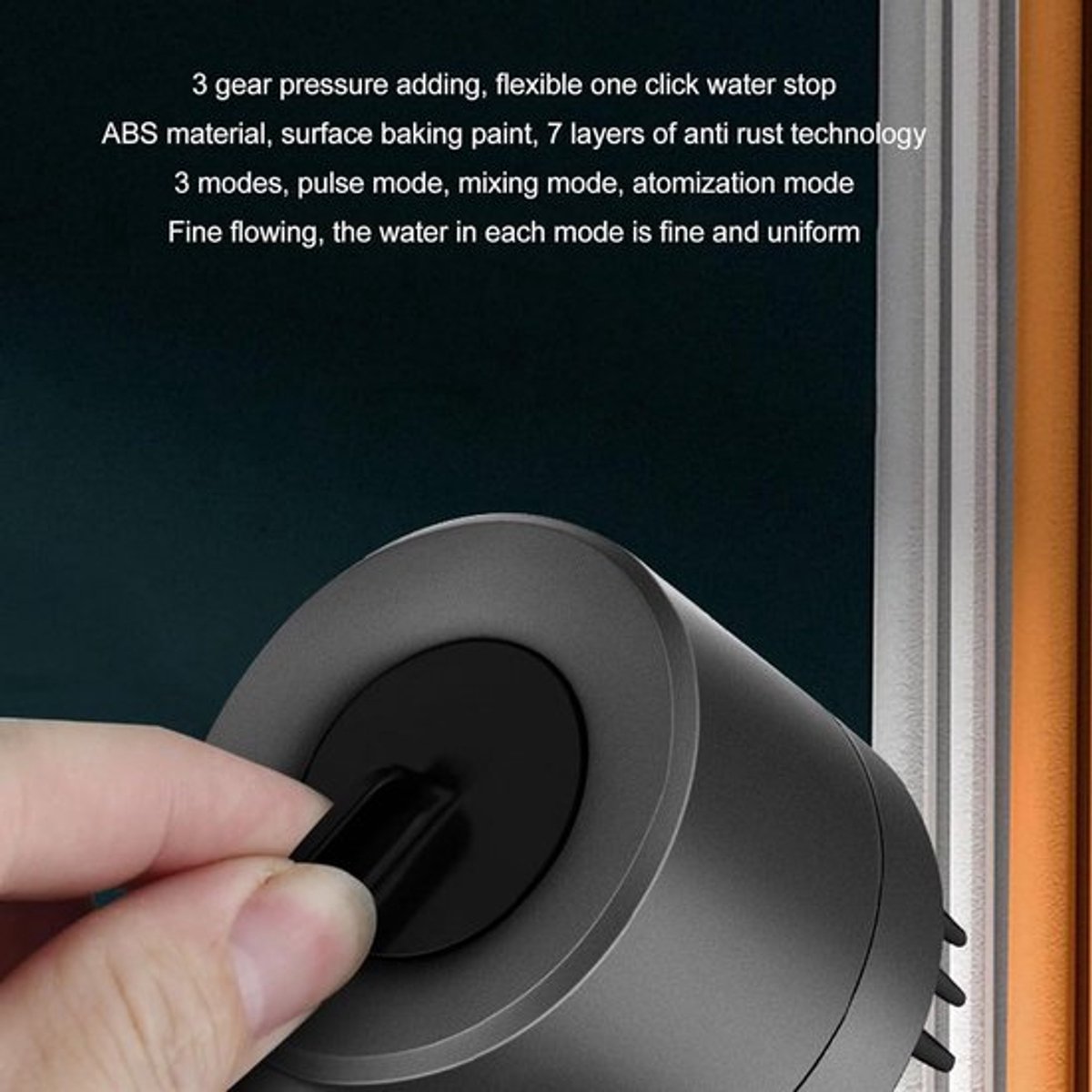 Draagbare hogedruk douchekop met filter - 3 sproeimodi - universele 1/2 inch interface - voor thuis en hotels .