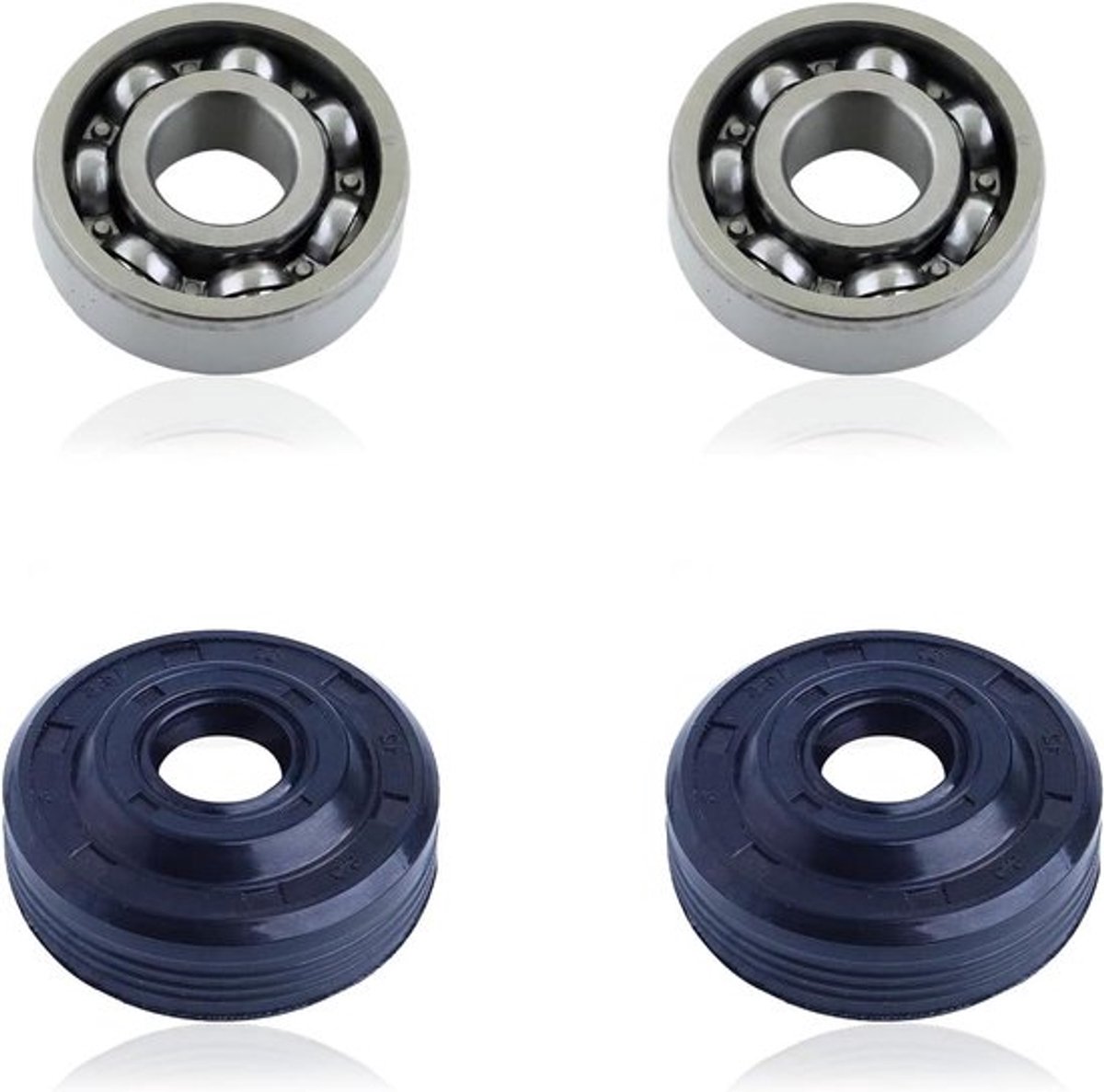 Crankcase lagerolie afdichtingen 2-delige set geschikt voor Husqvarna kettingzagen 36, 41, 136, 136E, 137, 137E, 141, 141E, 142, 235E en 240E voor optimale afdichting en duurzaamheid
