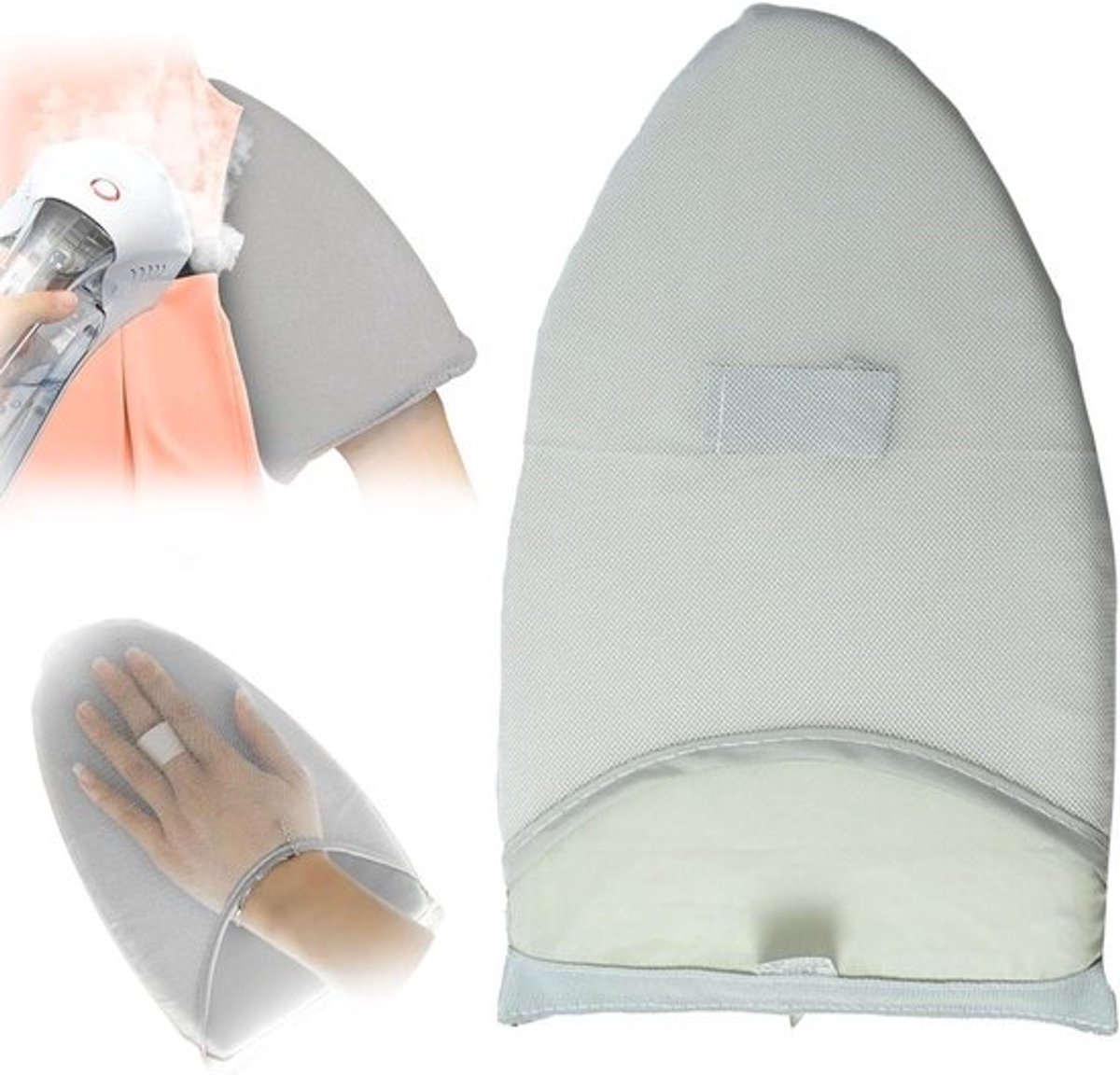 Handschoenen voor stoomstrijkijzer - Set van 2 - handstrijkmat en badstofhandschoenen - reishandschoen