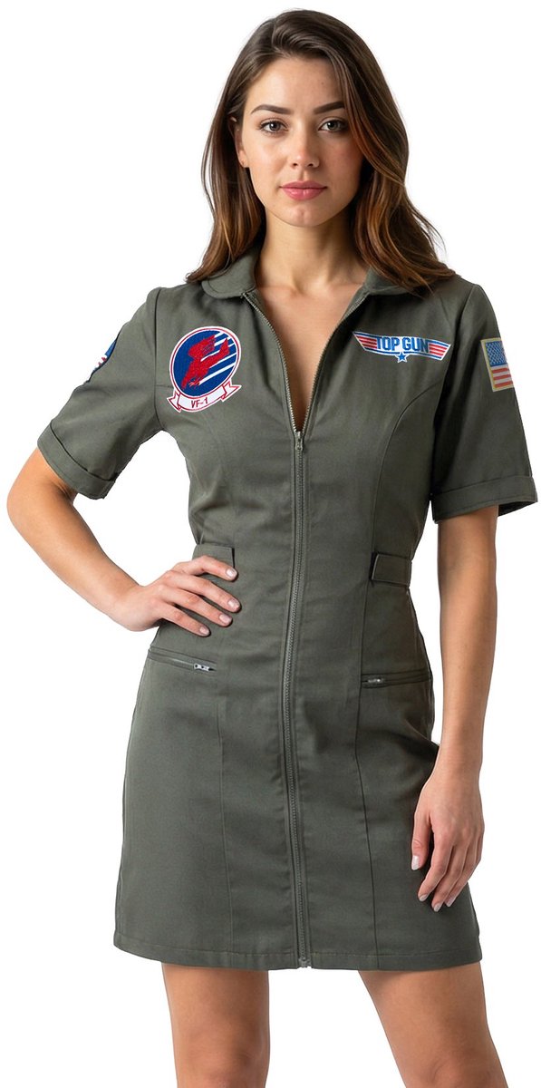 METAMORPH GmbH - Top Gun verkleedjurk voor dames - XL