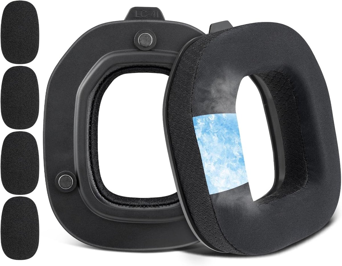 Vervangende koelgel oorkussens voor Astro A50X/A50 Gen4/A50 Gen5 headset, ademend, comfortabel en duurzaam met ijszijde en hoogdichtheidsschuim