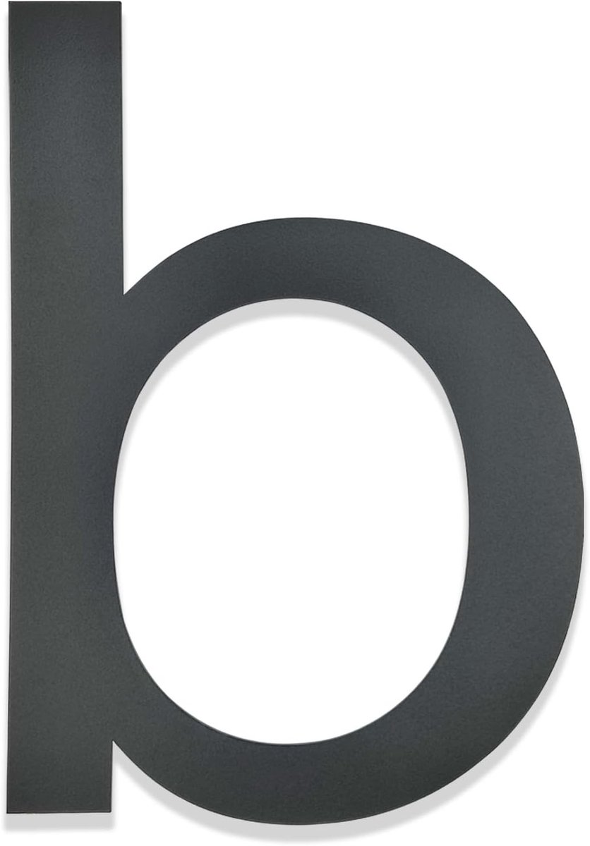 Moderne huisnummers in antraciet RAL 7016, poedercoating, 20 cm hoog, Arial lettertype - Duurzaam en stijlvol ontwerp