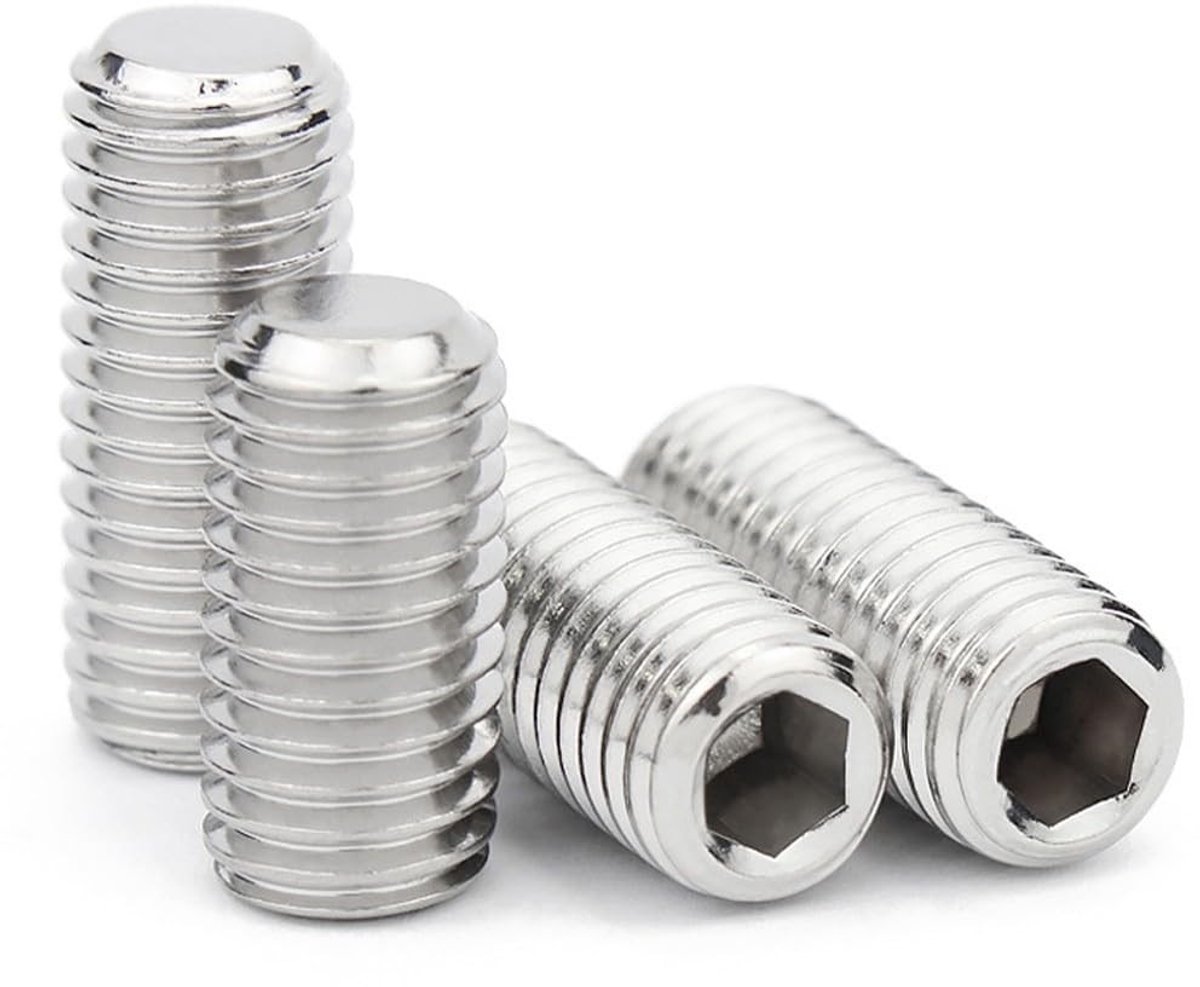 RVS M3 x 6 mm Schroeven zonder Kop - Holle Zeskantbout in Zilver, 20 Stuks voor Diverse Toepassingen