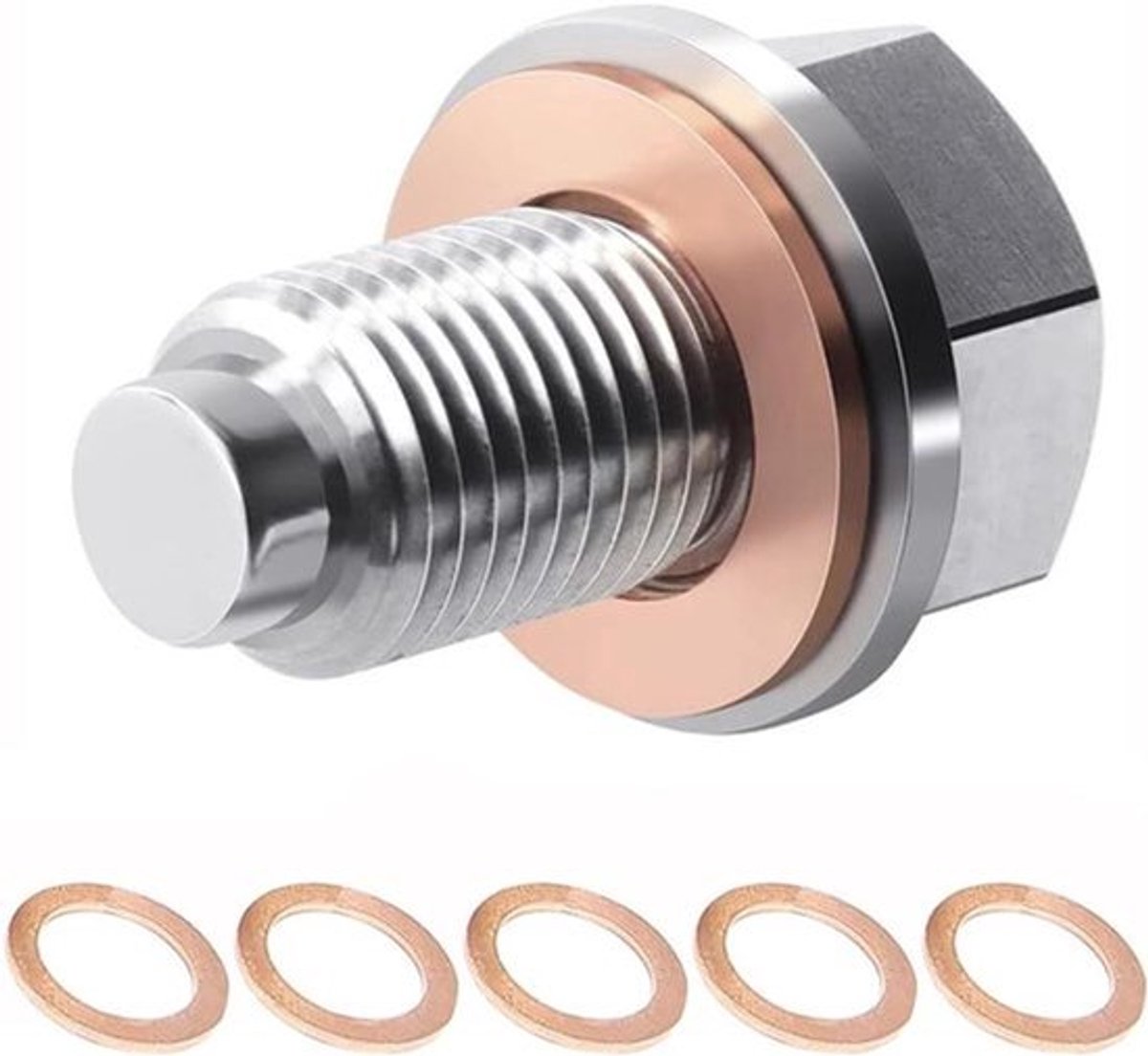 Magnetische olieaflaatplug met afdichtingen (M14x1.5)