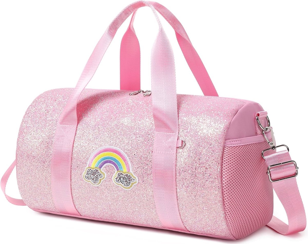 Sporttas voor Meisjes - Kleine Gymtas en Zwemtas in Roze, Ideaal voor Kinderen, 14'L*8.26'H*8.26'W