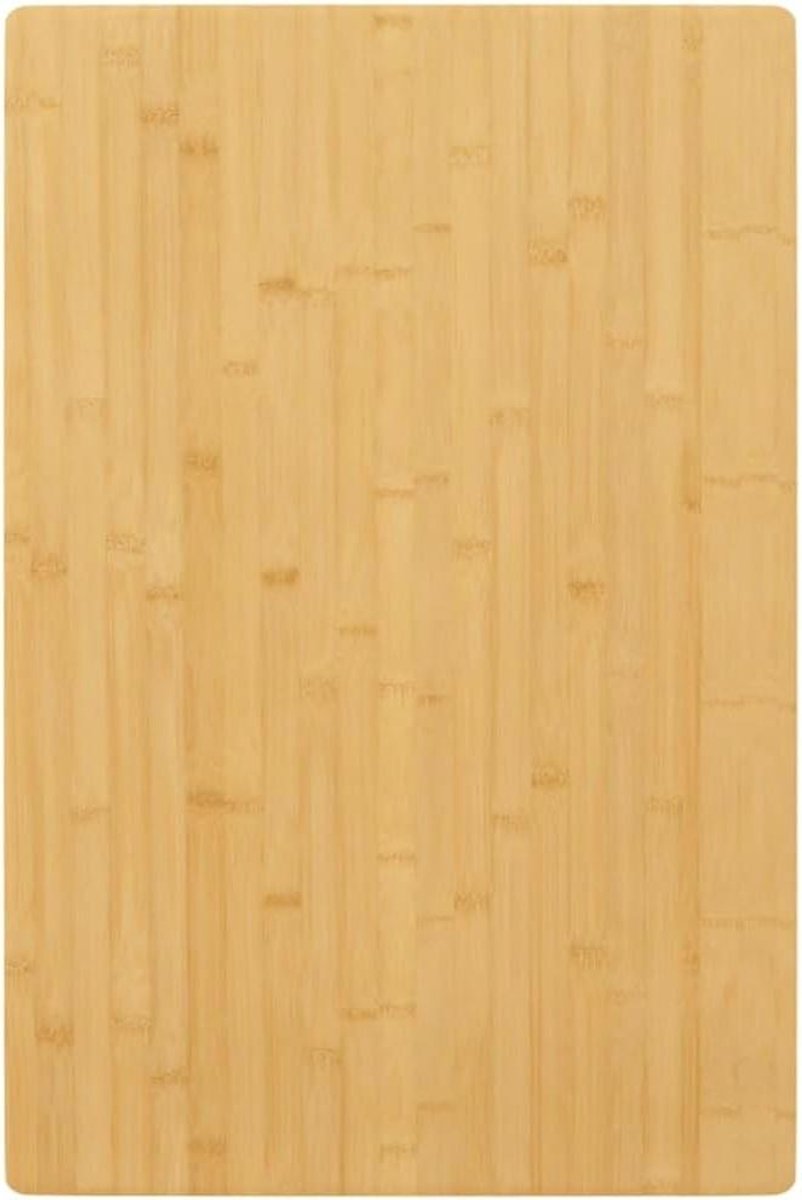 Bamboe Tafelblad - Meubelblad Hout - Tafel Opknappen - Afgeronde Randen - 60 x 100 cm - Natuurlijk