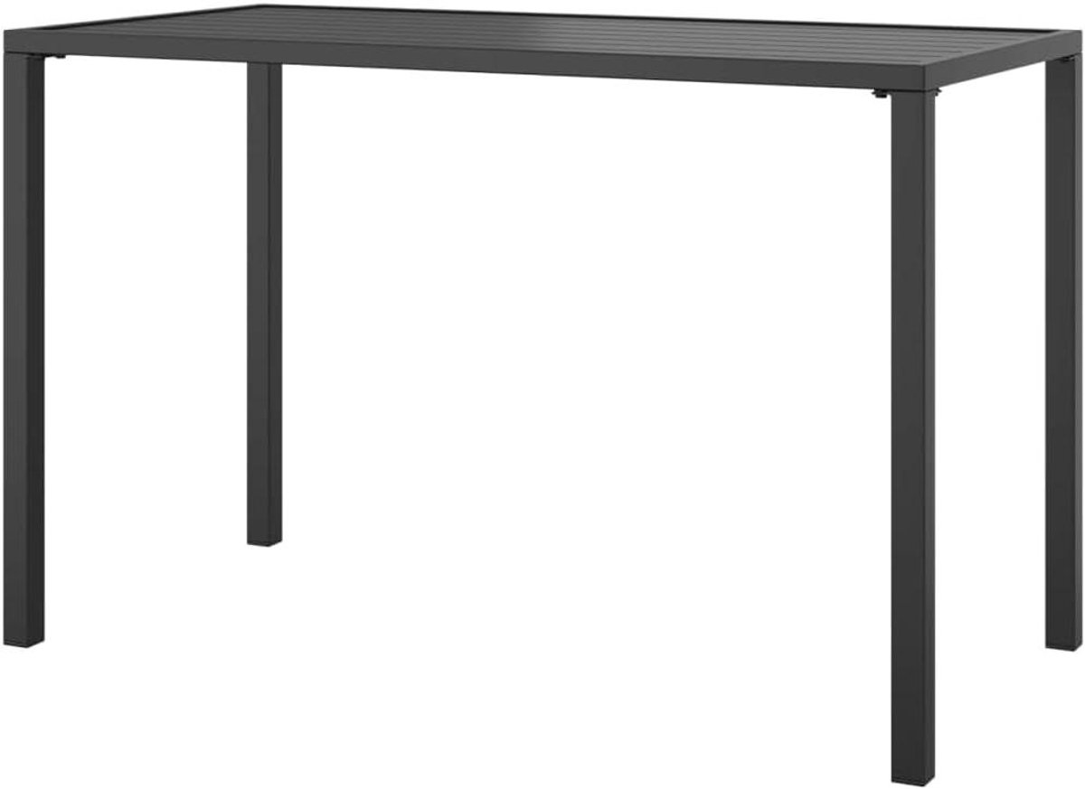 Tuin Tafel - Buiten Tafel - Buiten Eten - Stabiel Stalen Frame - 110x54x70 cm - Antraciet