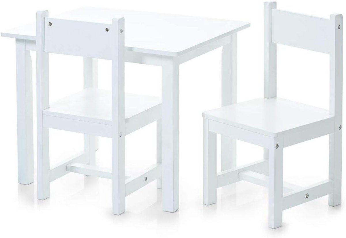 Kinder Tafel en Stoel - Kindertafelset Speeltafel - Spelen en Knutselen - Inclusief Decoratie Stickers