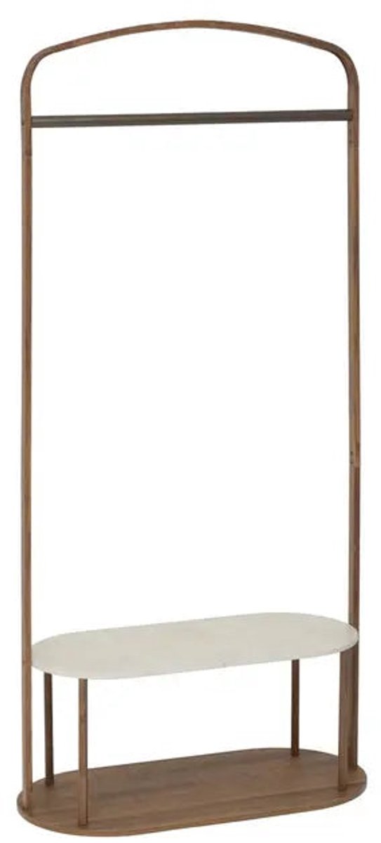 5Five Como Kapstok met bankje - 80x40x165cm - Bruin