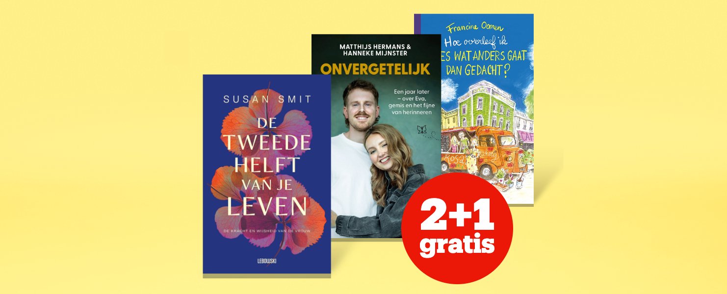 2+1 gratis op boeken