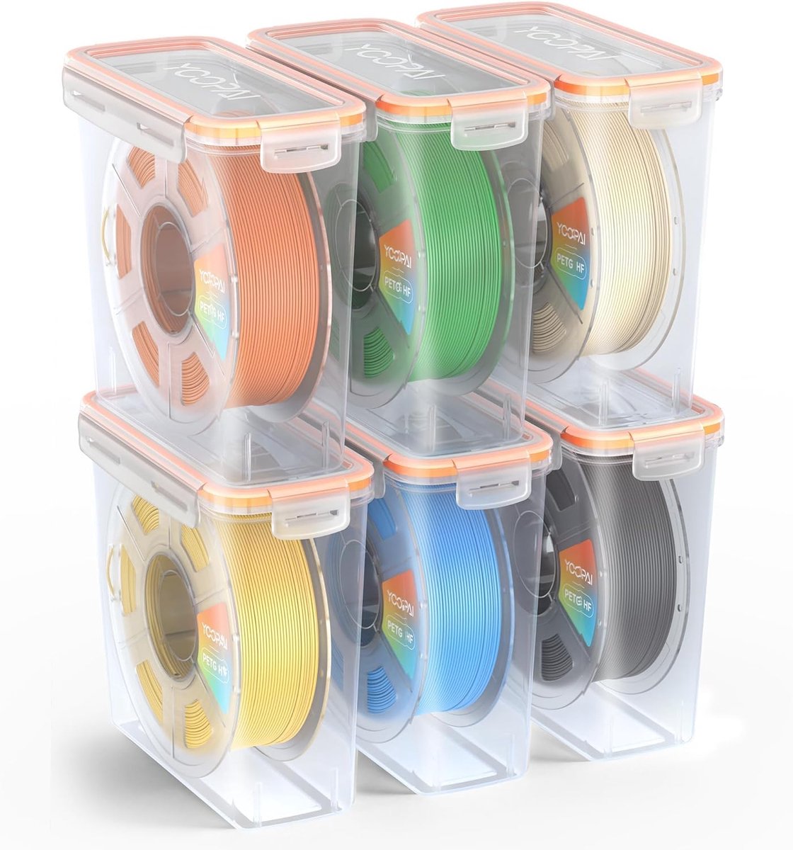 Famanu Filament opbergdoos, set van 6