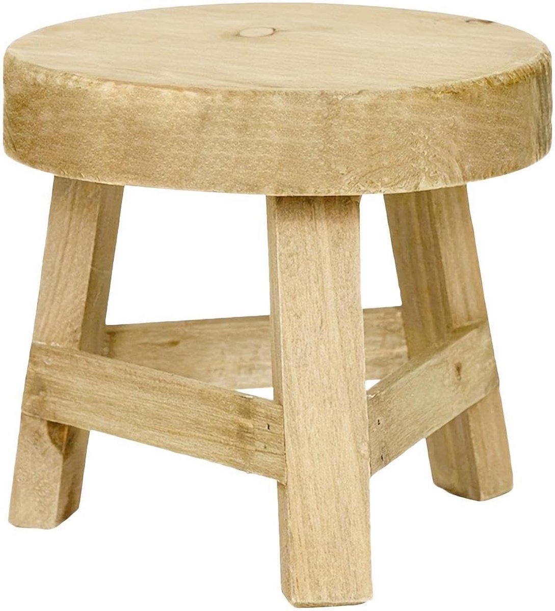 Plantenkruk Hout - Bloempot standaard - Planten presenteren - Meerdere niveaus - 17.8 x 15.3 cm - Meerkleurig
