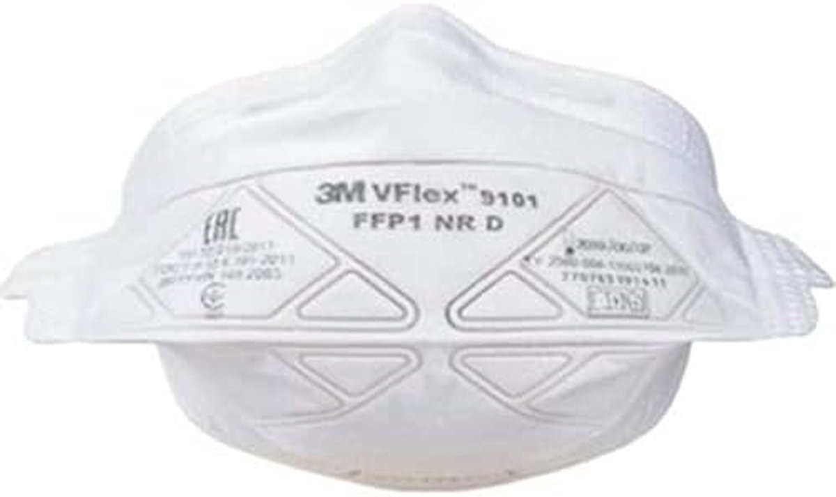 Wegwerp Stofmaskers - Ademhalingsmaskers - Bescherming Werk - FFP1 Standaard - 25 Stuks - Wit