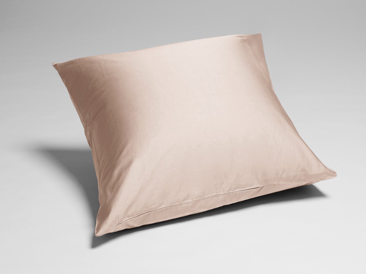 Yumeko kussensloop katoen satijn dusty roze 65x65 - Bio, eco & fairtrade - 1 stuk
