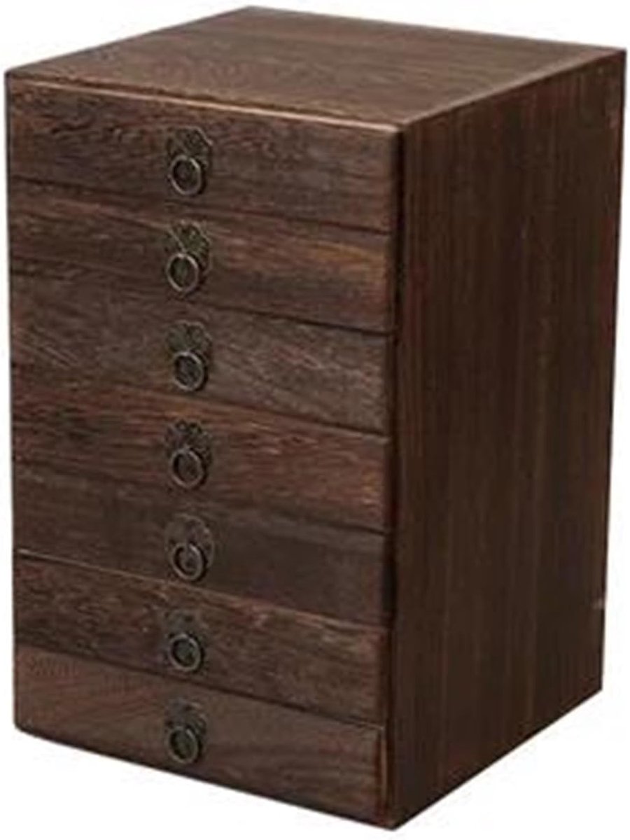 Ketting Organisator - Opbergdoos - Sieraden Opbergen - Grote Capaciteit - Multi-layer - Houtkleur