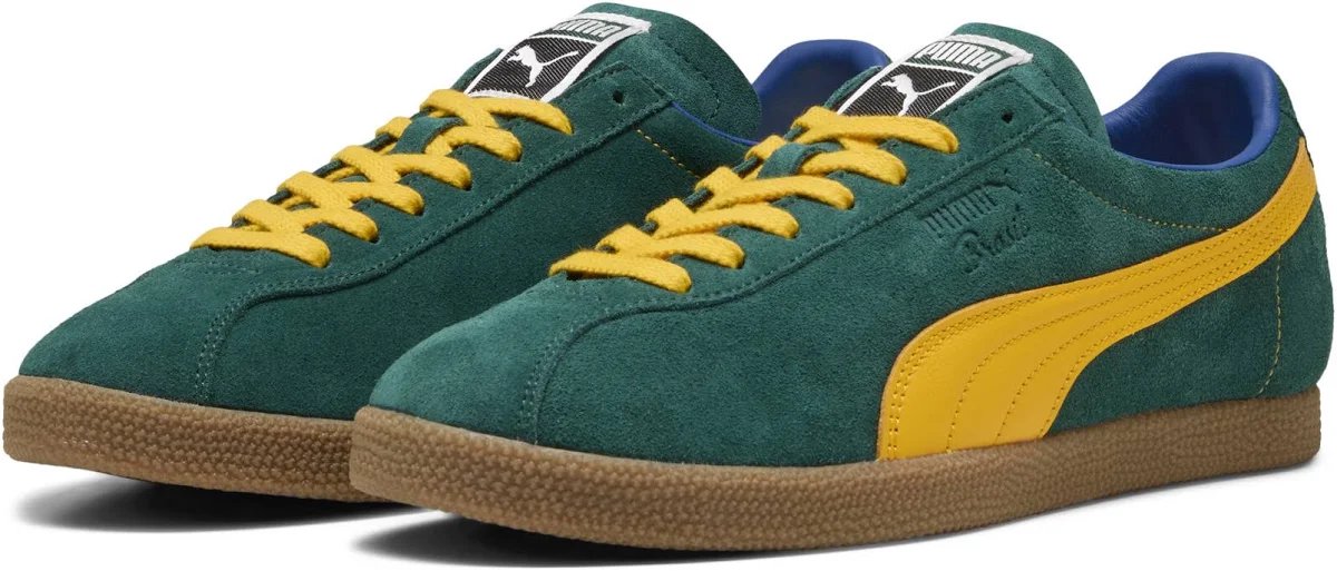 PUMA Brasil Dark Myrtle/Tangerine Donkergroen/oranjegeel