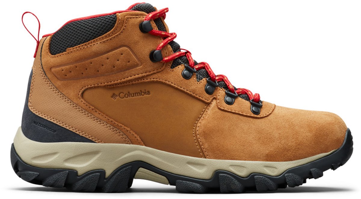 Columbia NEWTON RIDGE PLUS II SUEDE WP Heren Wandelschoenen - Elk, Mountain Red