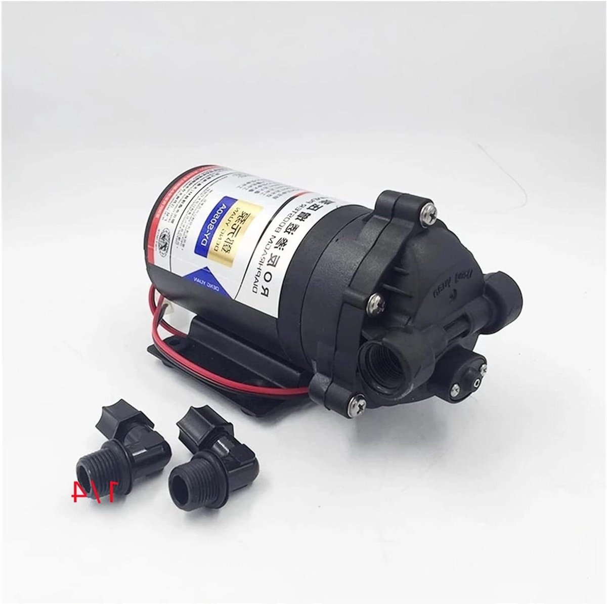 Waterfilter Pomp - Zuiveraar Booster - Waterzuivering Thuis - Energiezuinig Ontwerp - 75 GPD - Zwart