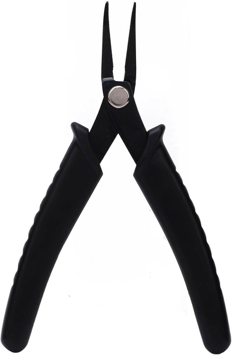 Racket String Tool voor Badminton en Tennis, 14 cm Gebogen Neus Tang met Ergonomische Handgreep van Koolstofstaal