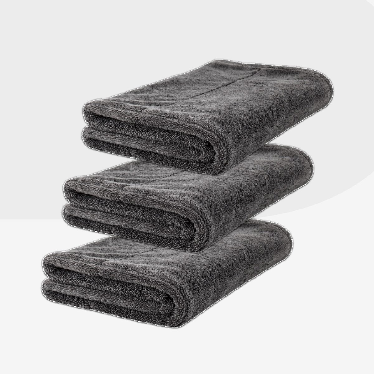 Detailrs Magnet towel triple pack -Droogdoek - Microvezeldoek - voor Auto, motoren & badkamer - Wasbaar - Streeploos drogen