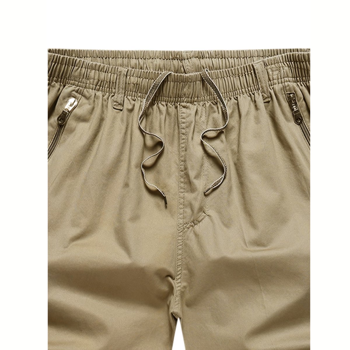 Currero Korte Linnen Broek Heren Zomerbroek Volwassenen Korte Broek Shorts Strandbroek Zomer Ibiza Stijl Geelbruin