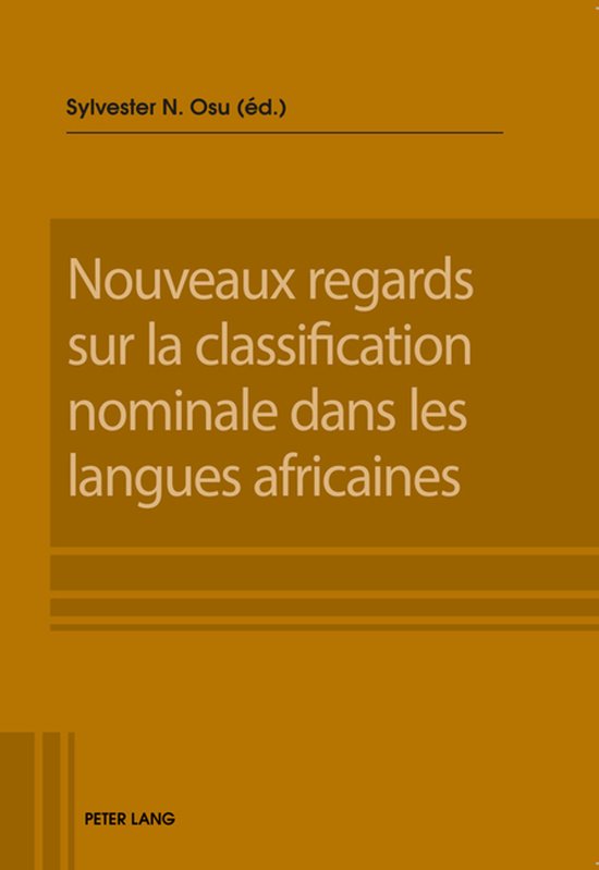 Nouveaux regards sur la classification nominale dans les lan ... - cover
