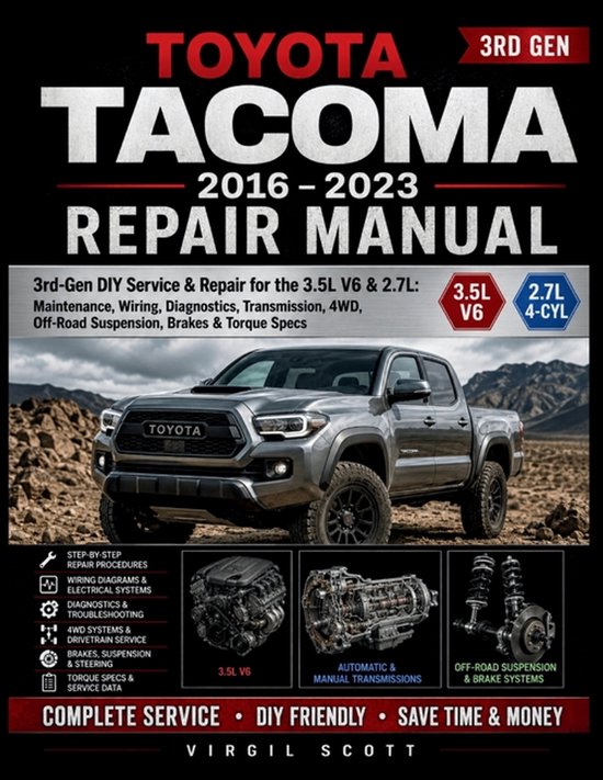 Toyota Tacoma 2016 - 2023 Repair Manual - cover